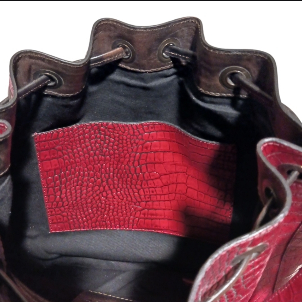 Freebird Mila Red Croco Tassel Satchel Bag RARE - Picture 14 of 15